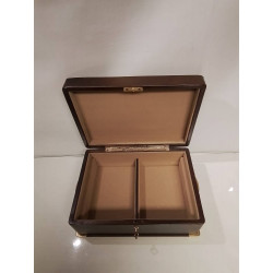 BOITE A BIJOUX MARRON + CLE