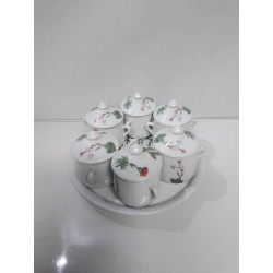 SERVITEUR DE TABLE PORCELAINE 