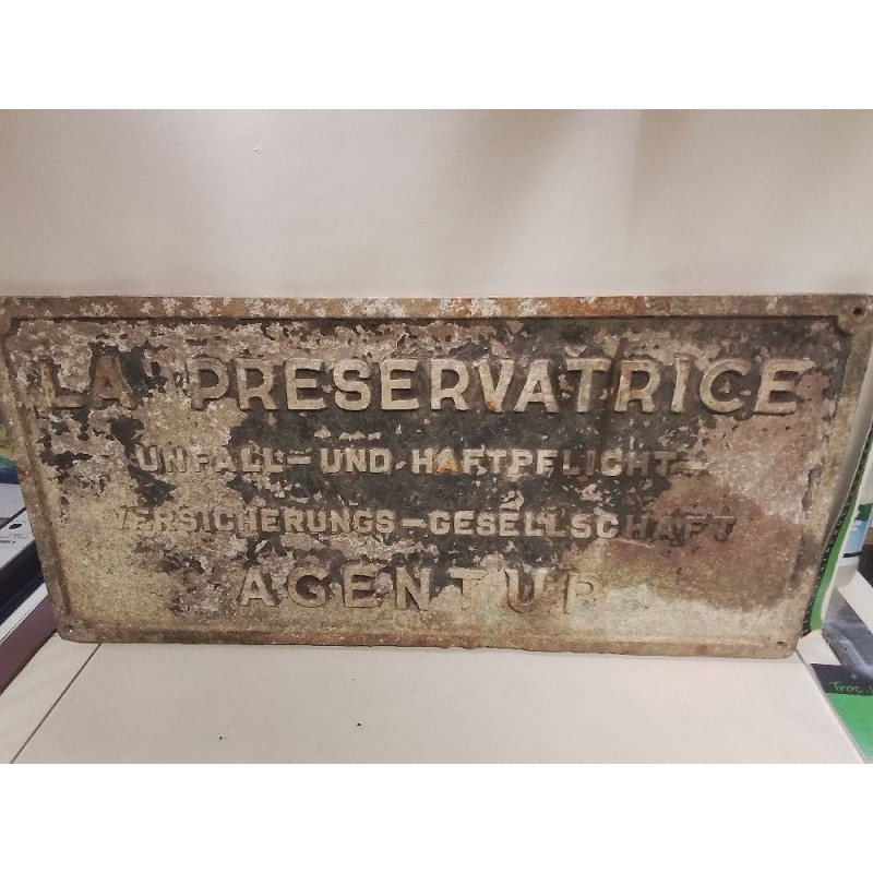 PLAQUE AGENCE ASSURANCE LUXEMBOURG 