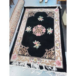 TAPIS CHINOIS TON NOIR 180X120