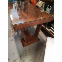 TABLE BASSE ART DECO DESSUS VERRE