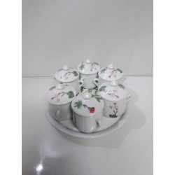 SERVITEUR DE TABLE PORCELAINE 