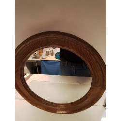 MIROIR ROND CHÊNE 