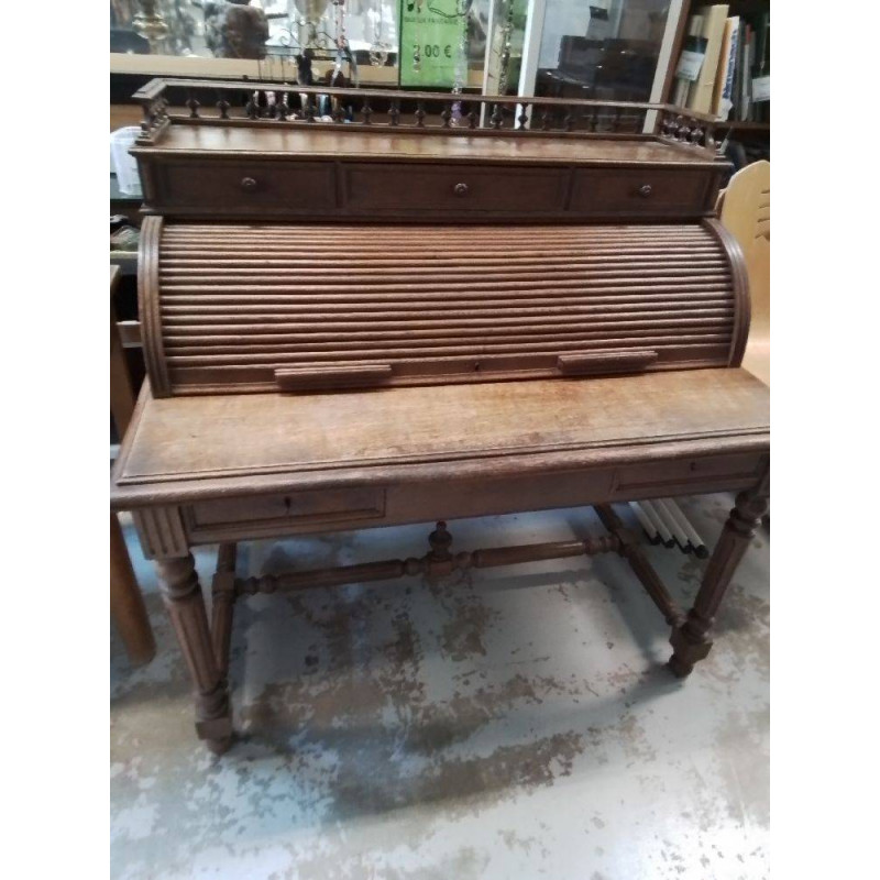 BUREAU CYLINDRE CHENE