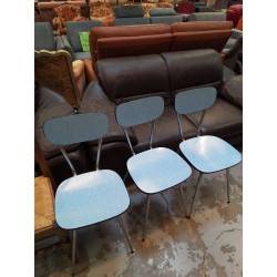 CHAISE FORMICA BLEUE 