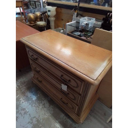COMMODE BOIS MASSIF 3 TIROIRS 