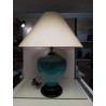 LAMPE A POSER ITALIENNE NUMÉROTÉE EN CÉRAMIQUE TURQUOISE LEPORCELLANE
