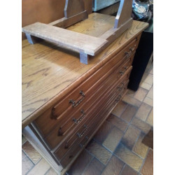 COMMODE 4 TIROIRS + MIROIR 