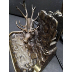LAMPE A POSER ART NOUVEAU EN BRONZE 