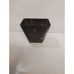 VASE MÉTAL ARGENTÉ 