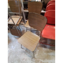 LOT DE 4 CHAISES FORMICA...