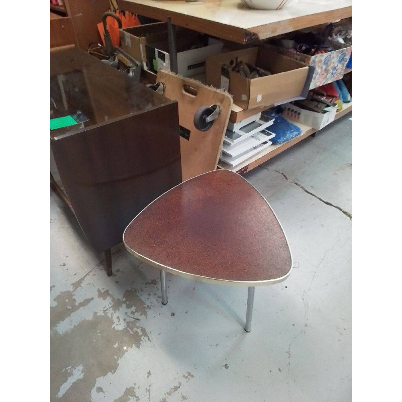 TABLE BASSE PORTE PLANTE TRIANGULAIRE VINTAGE 