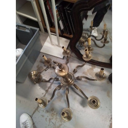 LUSTRE METAL 8 FEUX 