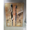 HUILE COUPLE AFRICAIN SIGNÉE ROMAIN LAMMAR 