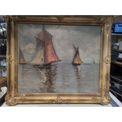 HUILE SUR TOILE MARINE...