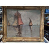 HUILE SUR TOILE MARINE SIGNÉE J.MARTENS 
