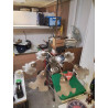 LUSTRE 6 BRANCHES MERAL CHROME ET VERRE 