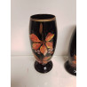 VASE VERRE PEINT