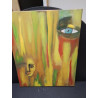 HUILE SUR TOILE VISAGES 