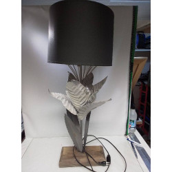 LAMPE A POSER FEUILLES METAL 