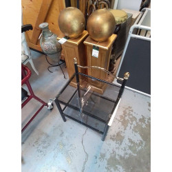 CHEVET METAL ET VERRE 