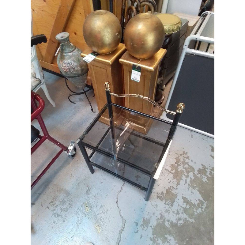 CHEVET METAL ET VERRE 