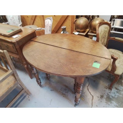 TABLE CHÊNE OVALE + ALLONGES 