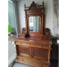 MEUBLE D’ENTRÉE MARBRE MIROIR BISEAUTÉ 
