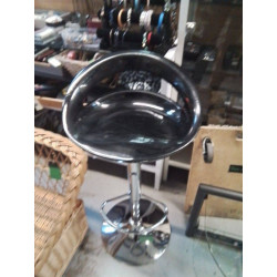 TABOURET DE BAR REGLABLE NOIR
