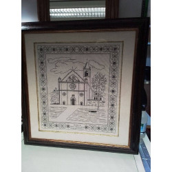 CADRE BRODERIE EGLISE