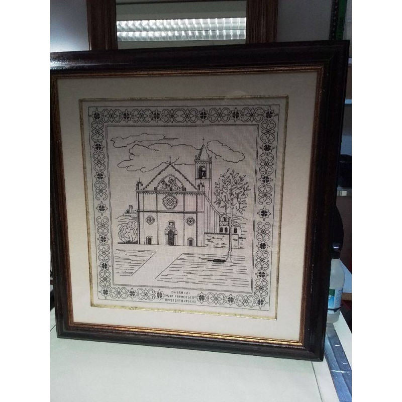 CADRE BRODERIE EGLISE