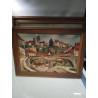 HUILE SUR TOILE SIGNÉE MOREAU DECO ALSACIENNE