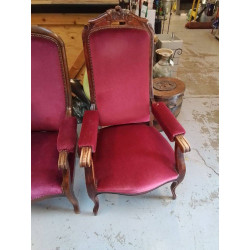VOLTAIRE TISSU BORDEAUX 
