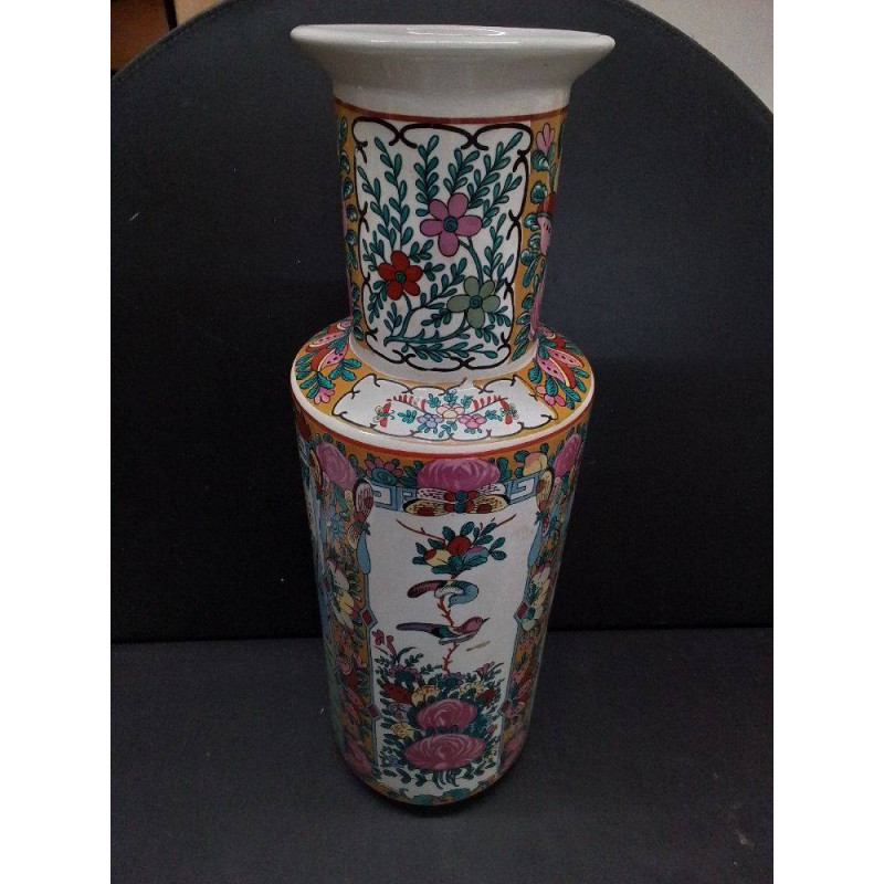 VASE MOTIF ASIATIQUE 
