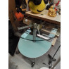 MEUBLE TV PLATEAU VERRE 