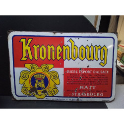 PLAQUE ÉMAILLÉE KRONENBOURG...