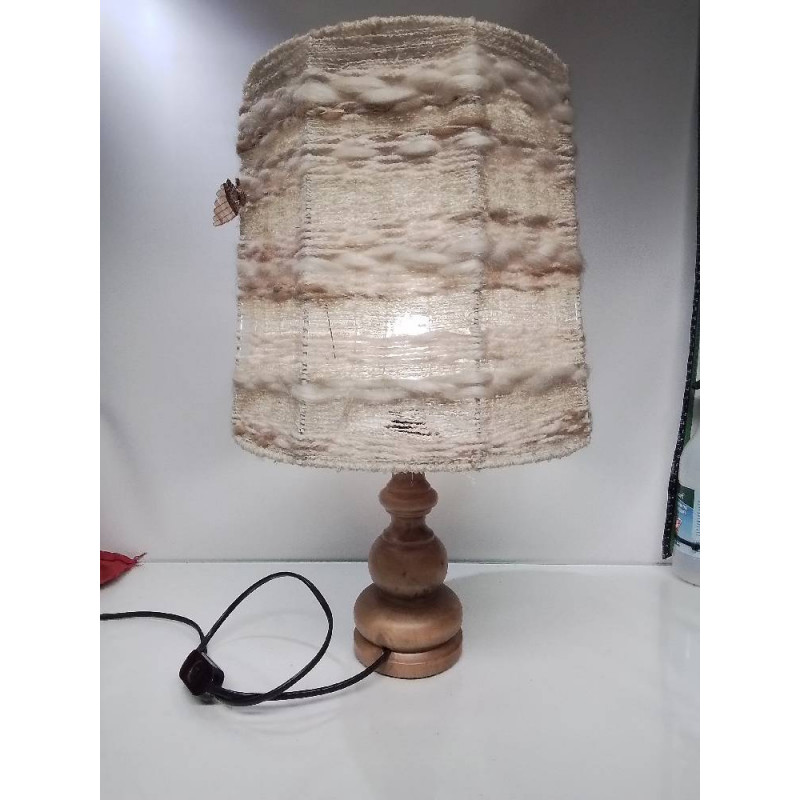 LAMPE VINTAGE BOIS