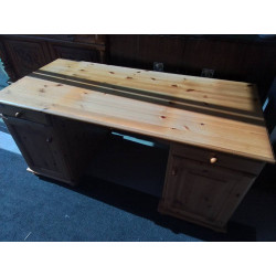 BUREAU PIN 2 PORTES 2 TIROIRS 