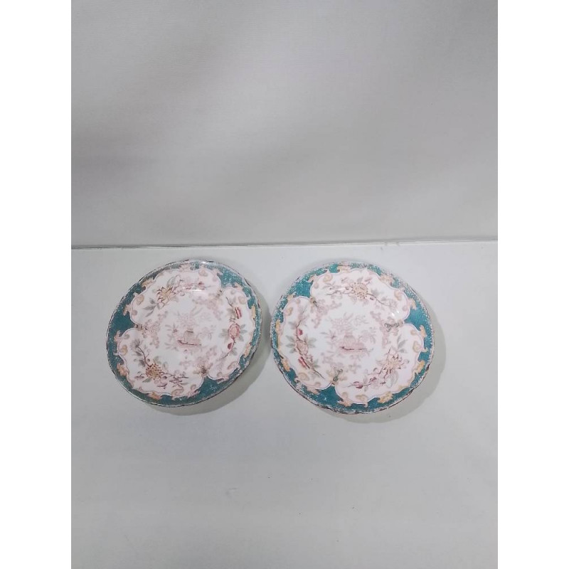 LOT DE 2 ASSIETTES ANCIENNES SARREGUEMINES 