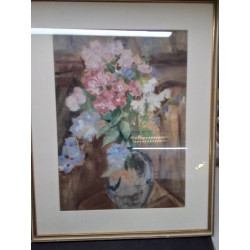 PEINTURE BOUQUET SIGNÉE 