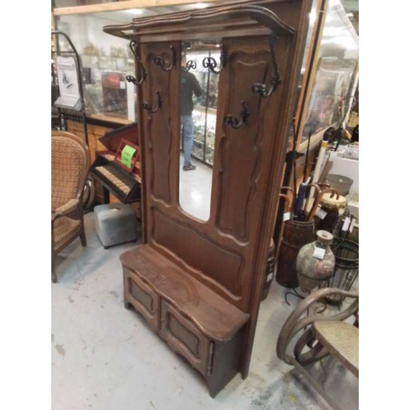 VESTIAIRE BOIS MASSIF 2 PORTES 