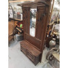 VESTIAIRE BOIS MASSIF 2 PORTES 