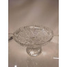 COUPE SUR PIED VERRE CISELÉ 