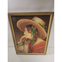 HUILE SUR TOILE FEMME AU...