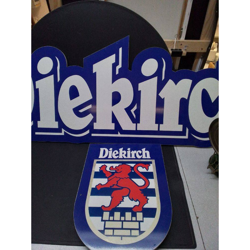 PANNEAU PUBLICITAIRE DIEKIRCH AVEC ÉCUSSON 