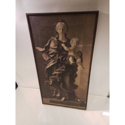 TOILE SCULPTURE ANCIENNE 
