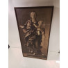 TOILE SCULPTURE ANCIENNE 