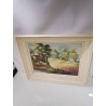 HUILE SUR TOILE CADRE BLANC