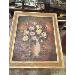 HUILE SUR TOILE ANCIENNE...