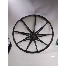 ROUE DE CHARETTE FER FORGÉ 